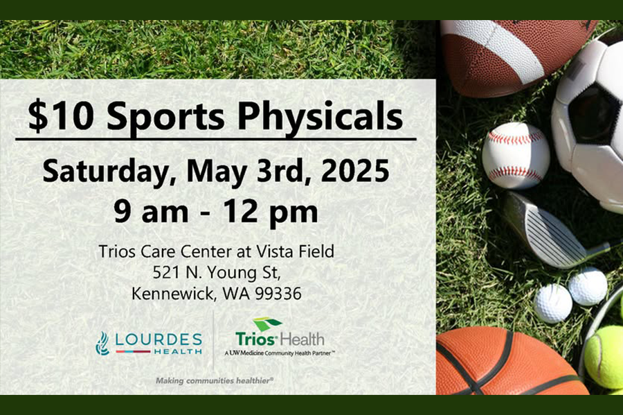 Lourdes Health & Trios Health Partnering to Offer $10 Sports Physical Clinic